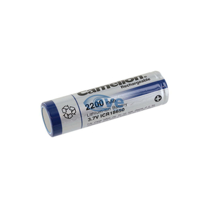 Аккумулятор 18650 Li-Ion ICR18650 FlatTop Bulk, 2200mAh, 3.7V Camelion (ICR18650F-22)