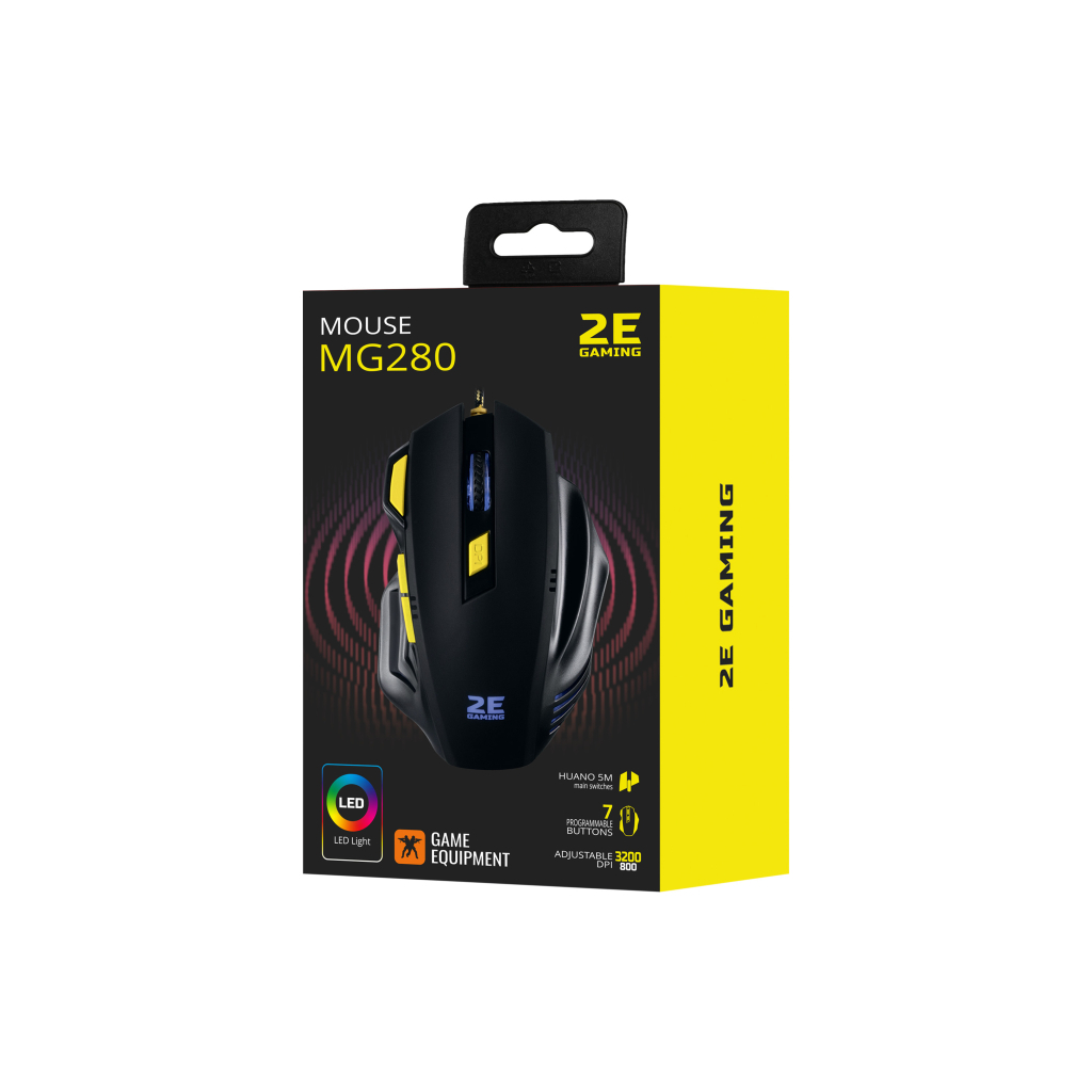Мышка 2E Gaming MG280 LED USB Black (2E-MG280UB) - 1