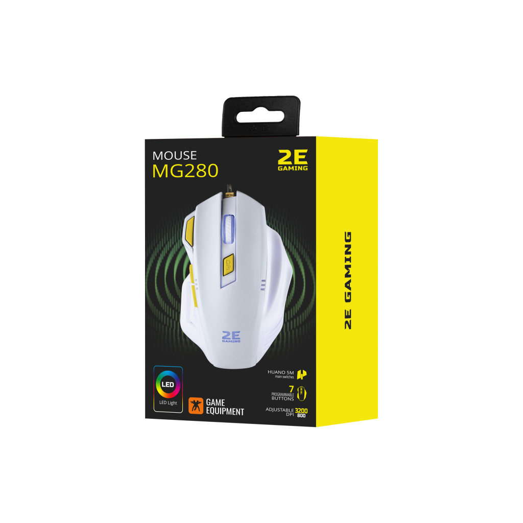 Мышка 2E Gaming MG280 LED USB White (2E-MG280UWT) - 1