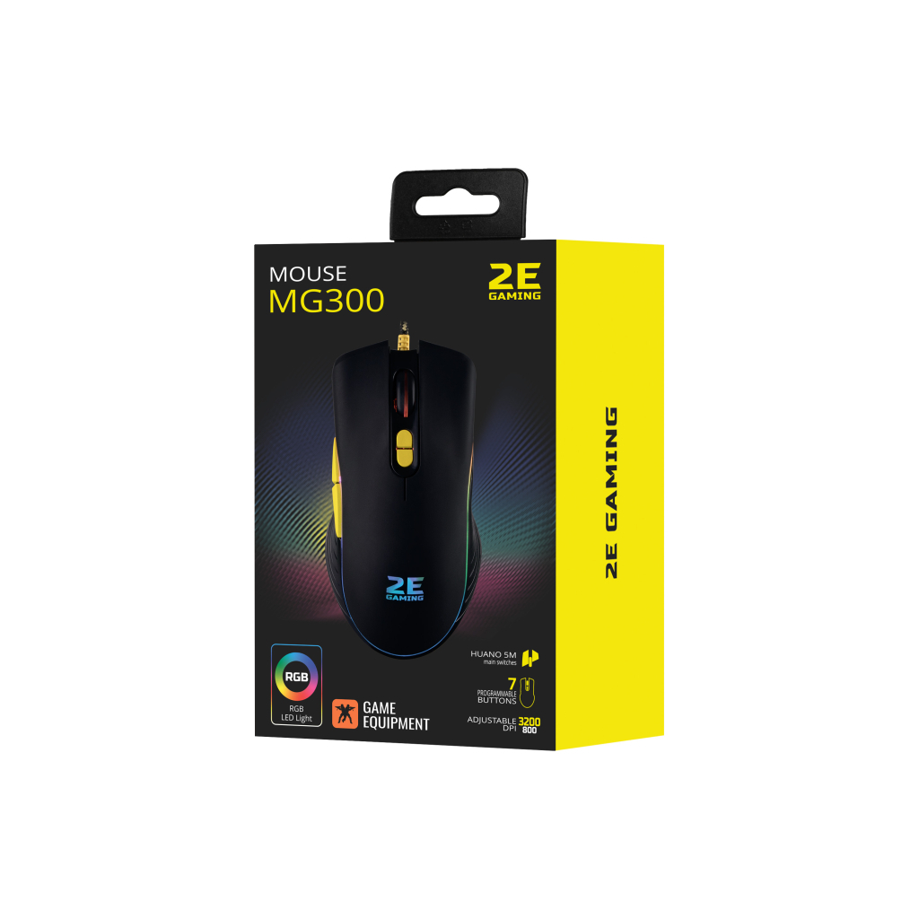 Мышка 2E Gaming MG300 RGB USB Black (2E-MG300UB) - 1