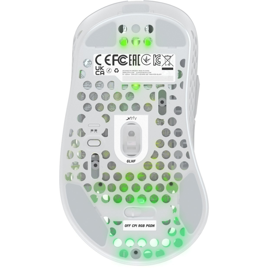 Мышка Xtrfy M4 RGB Wireless White (XG-M4-WL-WHITE) - 6 Мышка Xtrfy M4 RGB Wireless White (XG-M4-WL-WHITE) - 6