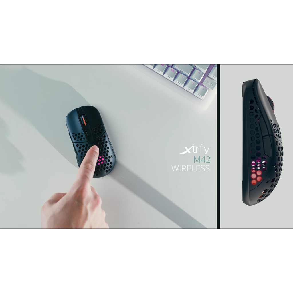 Мышка Xtrfy M42 RGB Wireless Black (M42W-RGB-BLACK) - 3 Мышка Xtrfy M42 RGB Wireless Black (M42W-RGB-BLACK) - 3