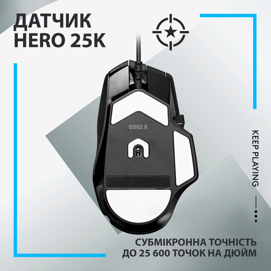 Мышка Logitech G502 X USB Black (910-006138) - 3
