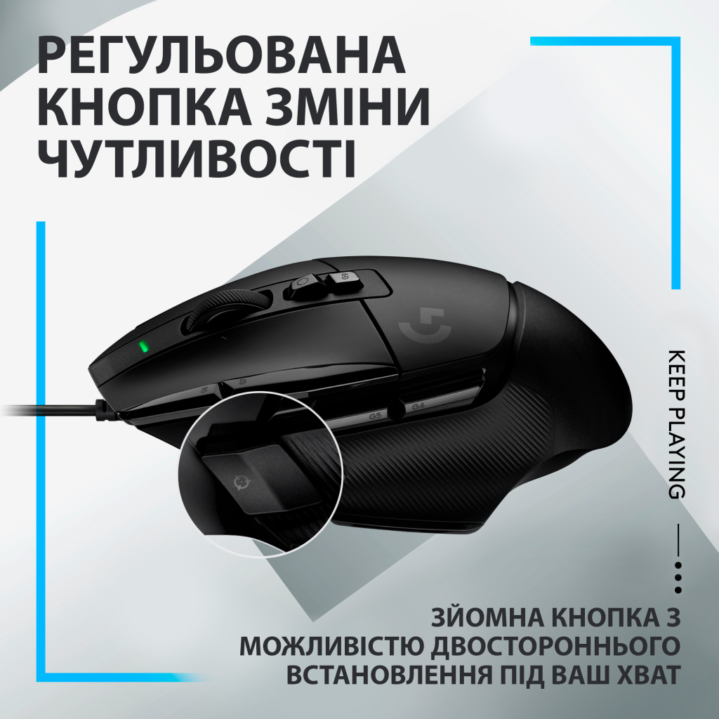Мышка Logitech G502 X USB Black (910-006138) - 6