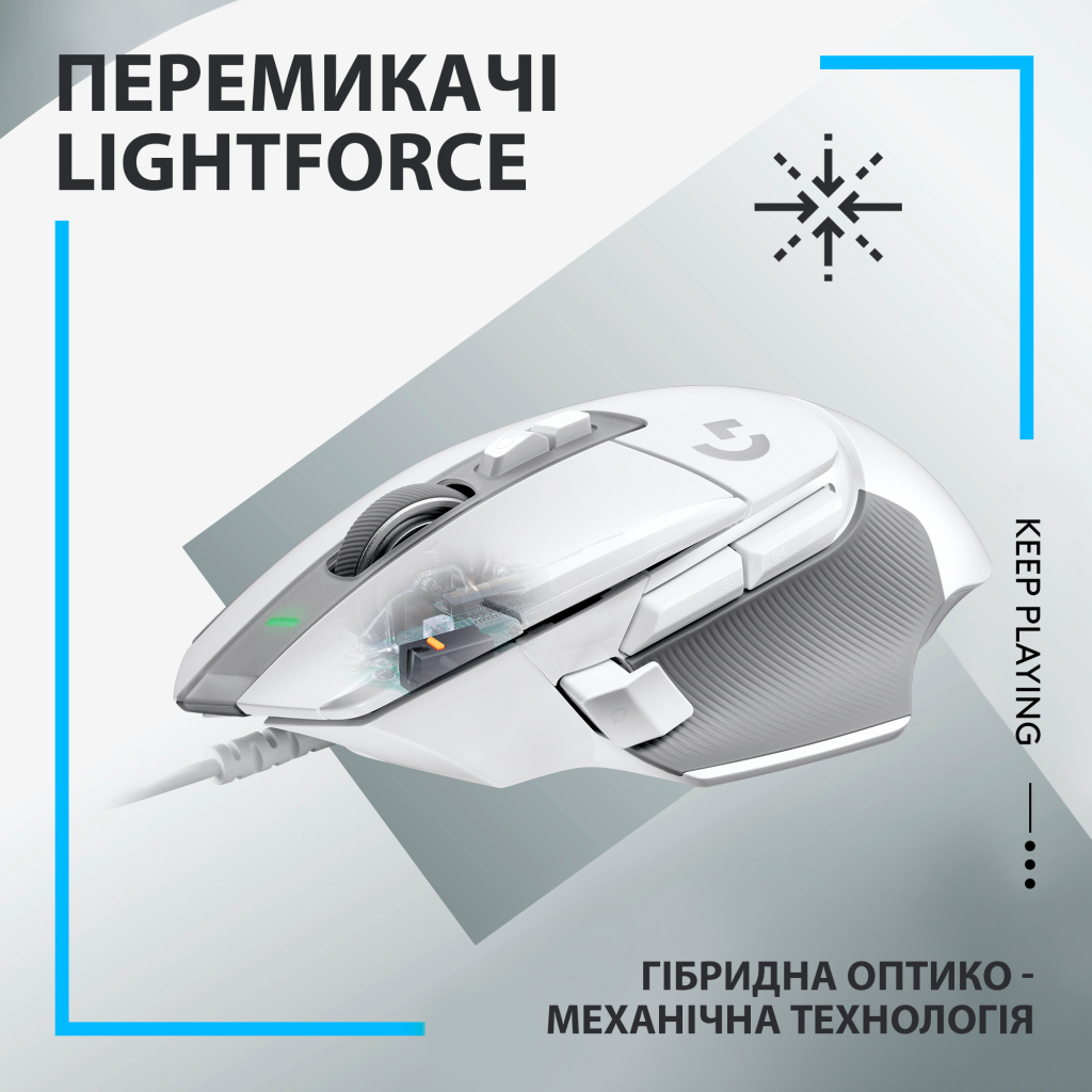 Мышка Logitech G502 X USB White (910-006146) - 1