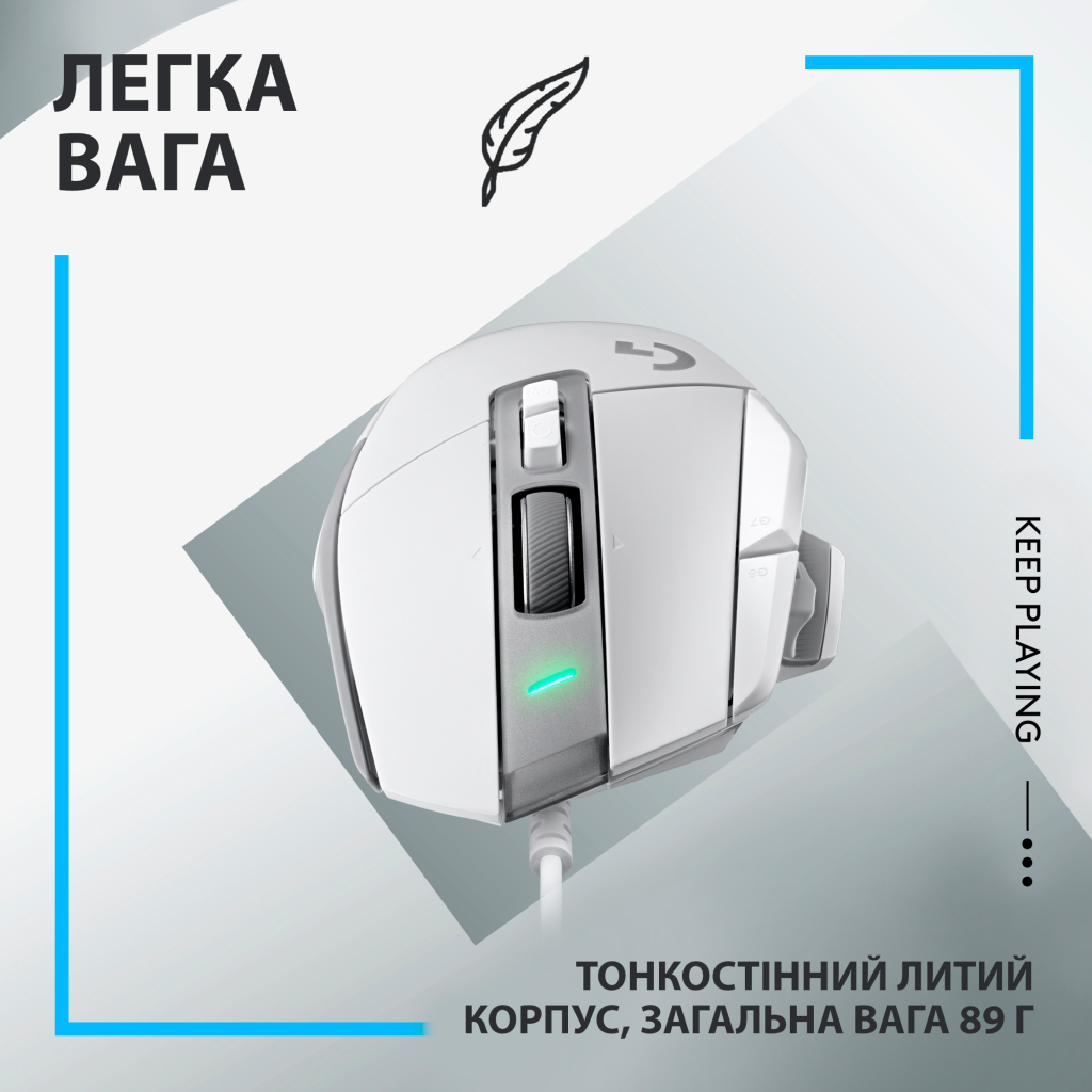 Мышка Logitech G502 X USB White (910-006146) - 5