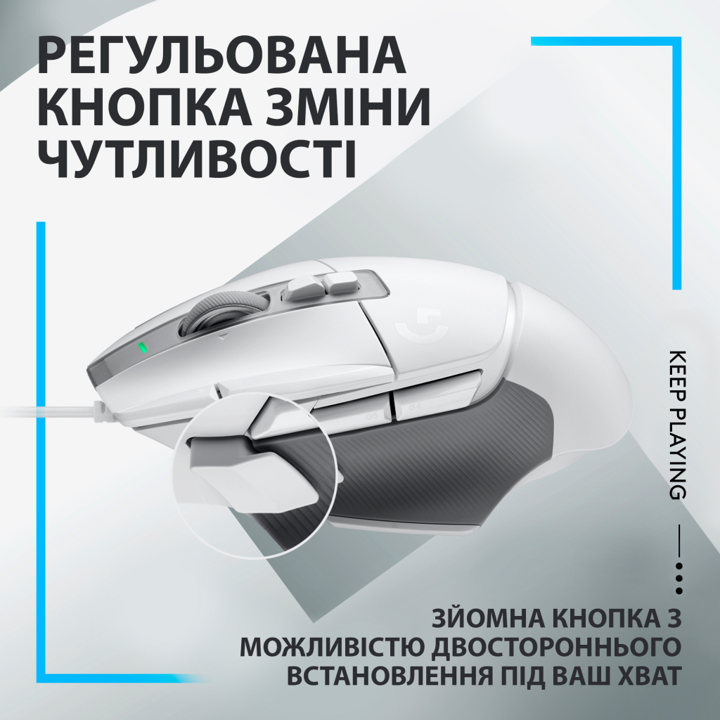 Мышка Logitech G502 X USB White (910-006146) - 6