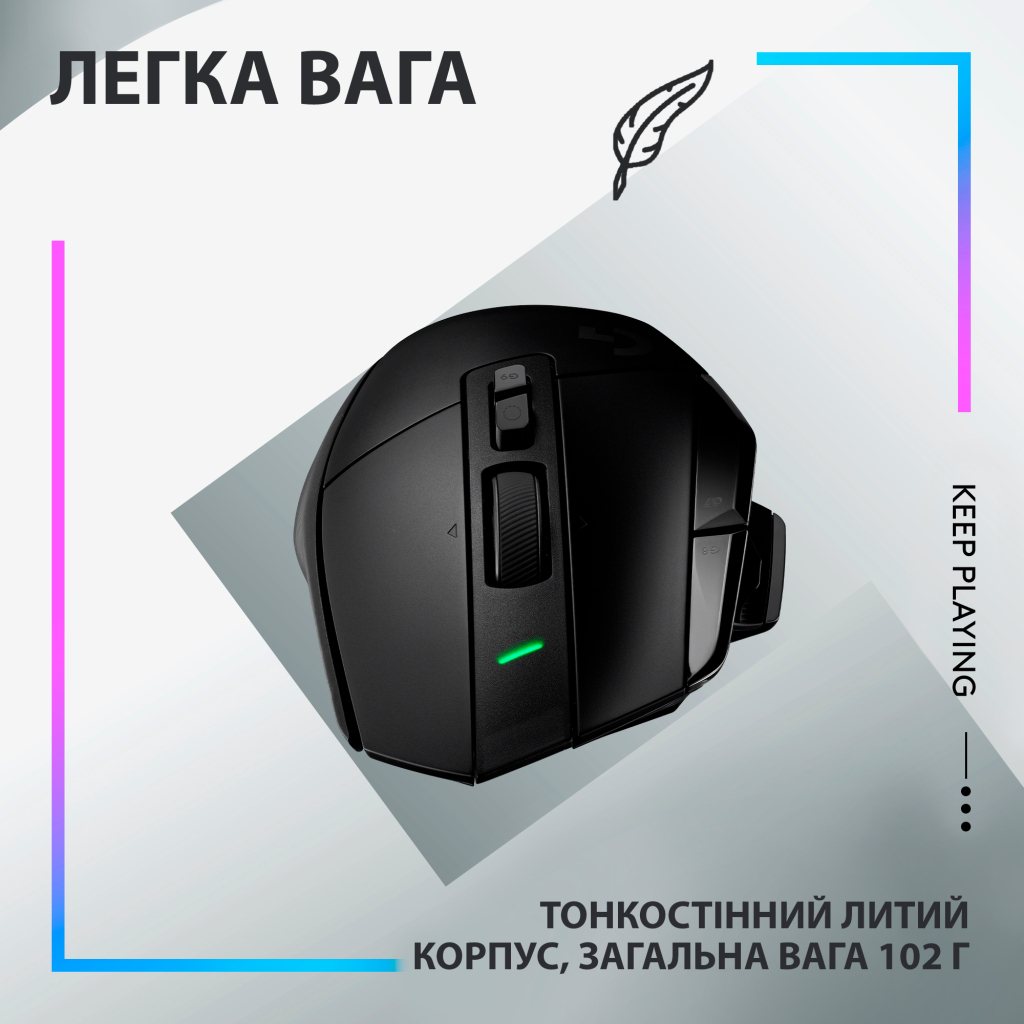 Мышка Logitech G502 X Lightspeed Wireless Black (910-006180) - 5