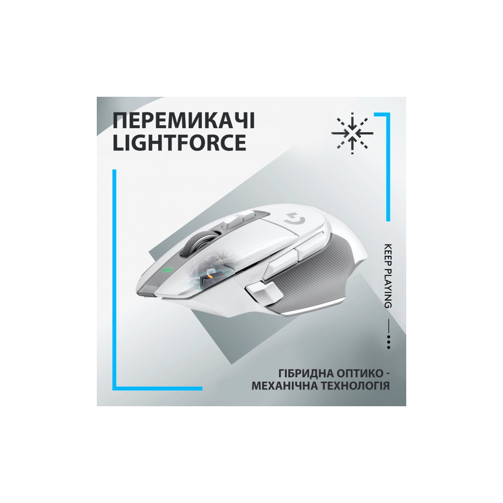 Мышка Logitech G502 X Lightspeed Wireless White (910-006189) - 1