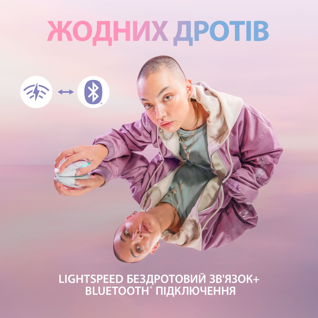 Мышка Logitech G705 Gaming Wireless/Bluetooth White (910-006367) - 4