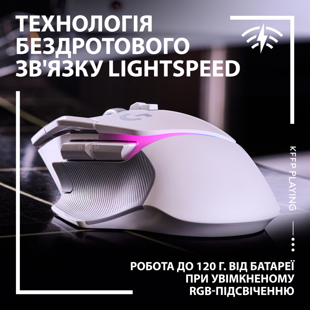Мышка Logitech G502 X Plus Wireless White (910-006171) - 2