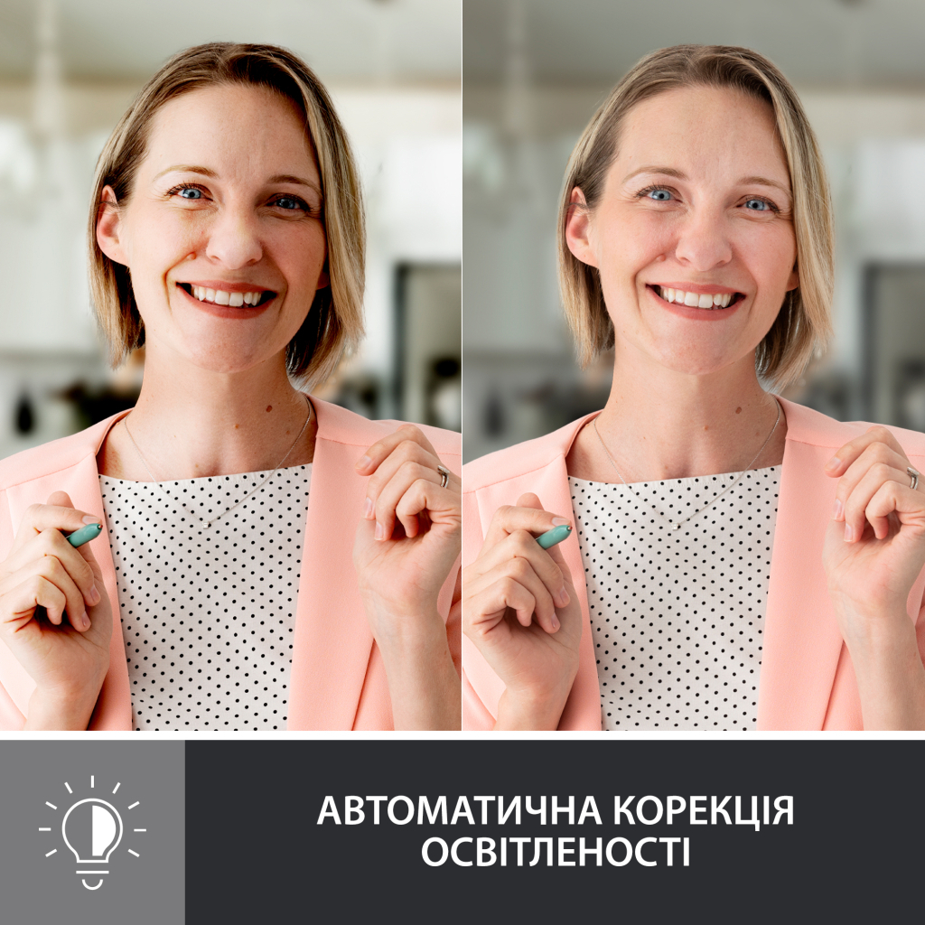 Веб-камера Logitech Brio 500 Rose (960-001421) - 2