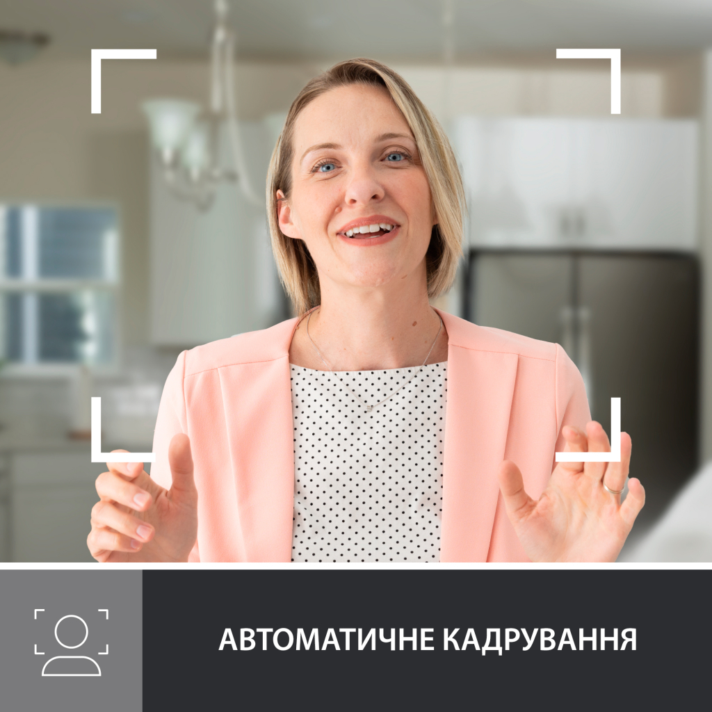 Веб-камера Logitech Brio 500 Rose (960-001421) - 6