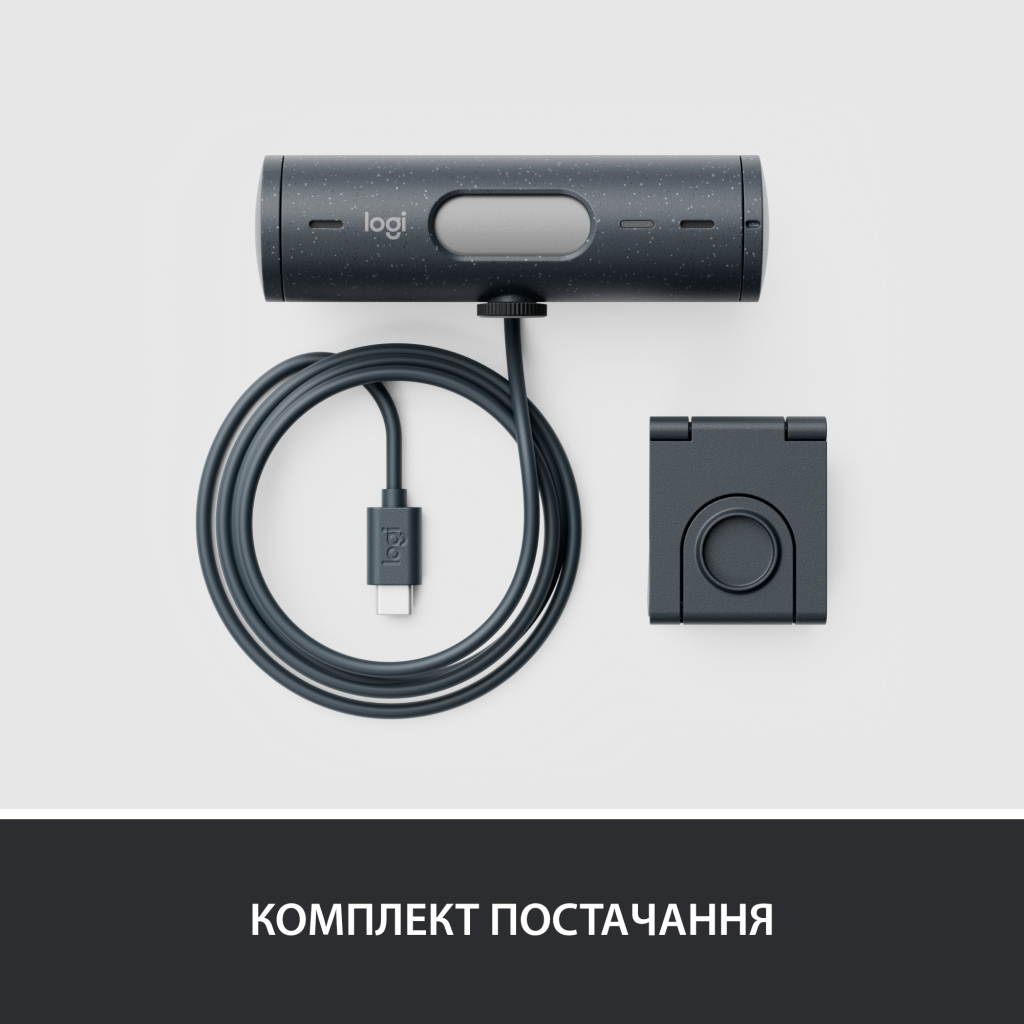 Веб-камера Logitech Brio 500 Graphite (960-001422) - 9