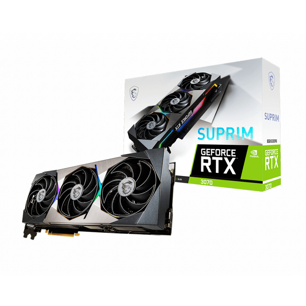 Видеокарта MSI GeForce RTX3070 8Gb SUPRIM LHR (RTX 3070 SUPRIM 8G LHR) - 4