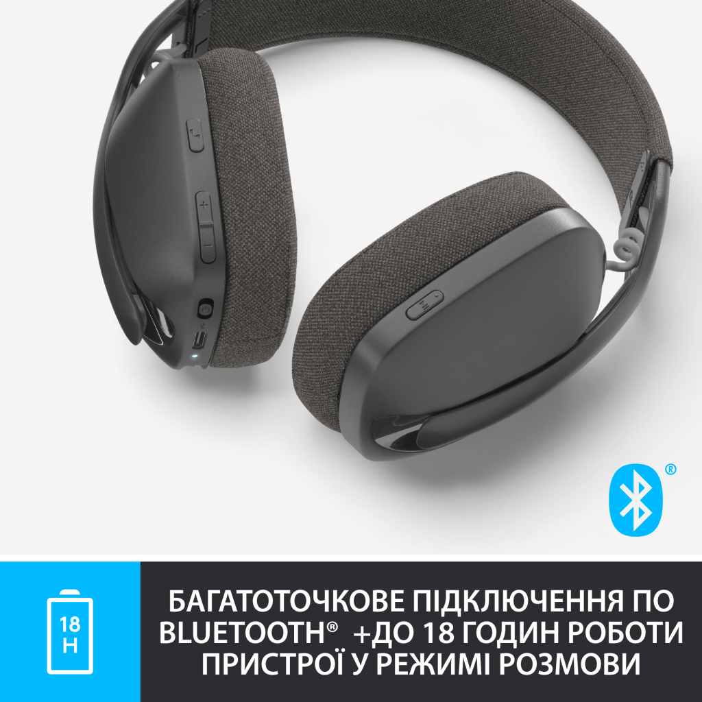 Наушники Logitech Zone Vibe 100 Wireless Graphite (981-001213) - 4