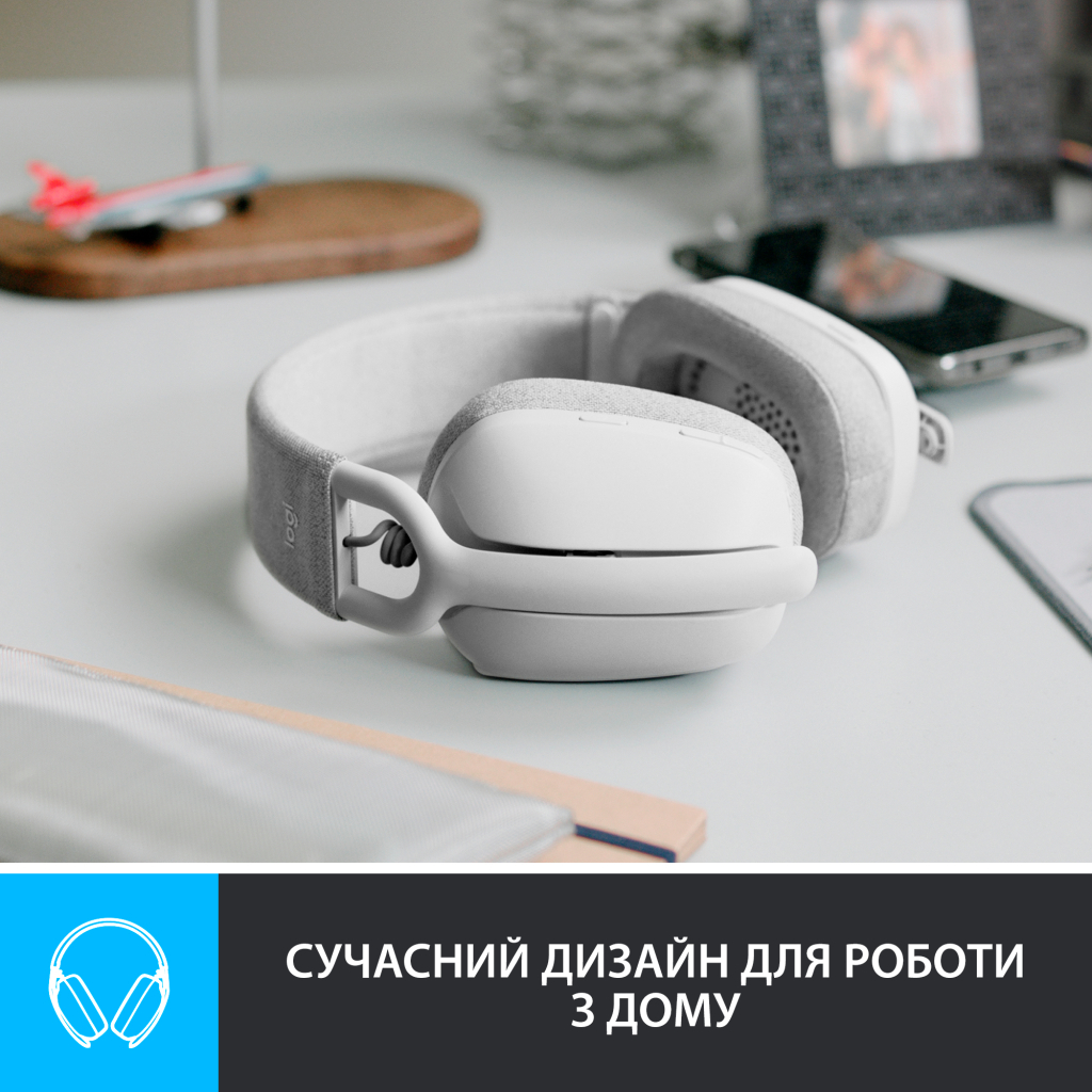 Наушники Logitech Zone Vibe 100 Wireless Off-White (981-001219) - 1