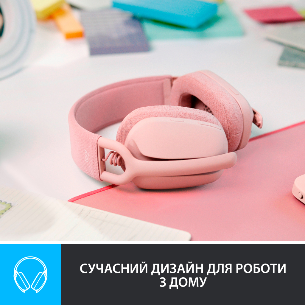 Наушники Logitech Zone Vibe 100 Wireless Rose (981-001224) - 1