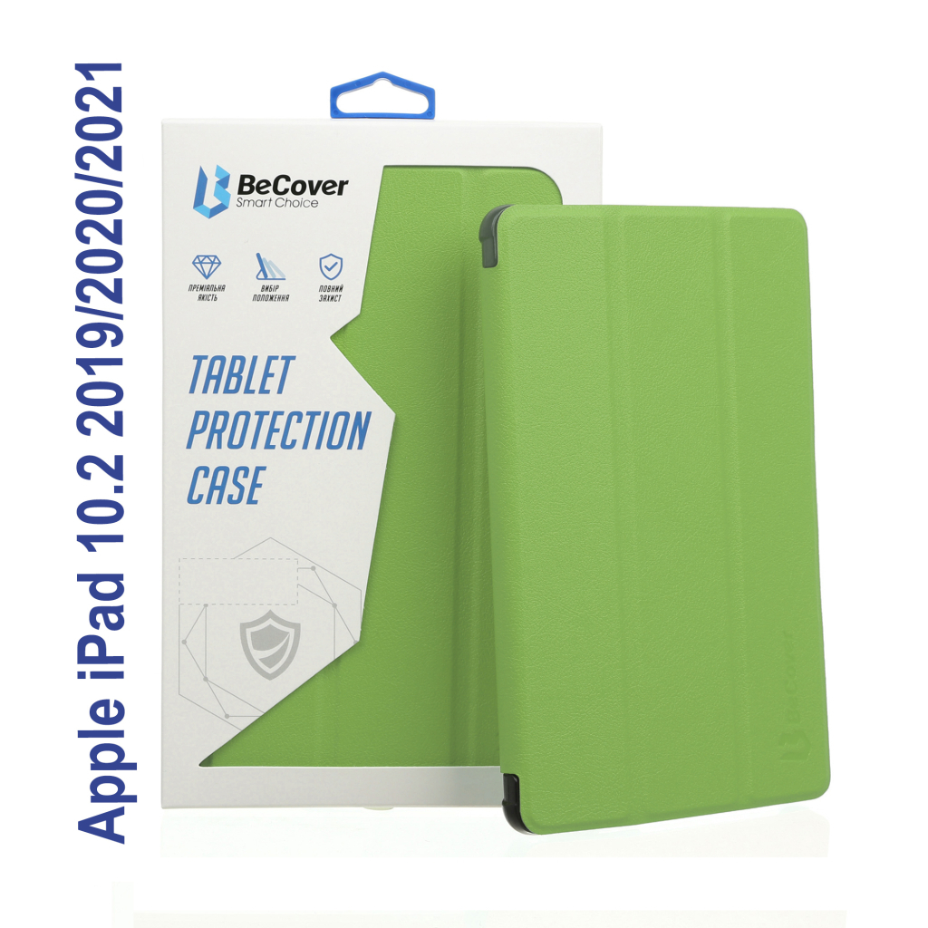 Чехол для планшета BeCover Soft Edge Apple iPad 10.2 2019/2020/2021 Green (706812)