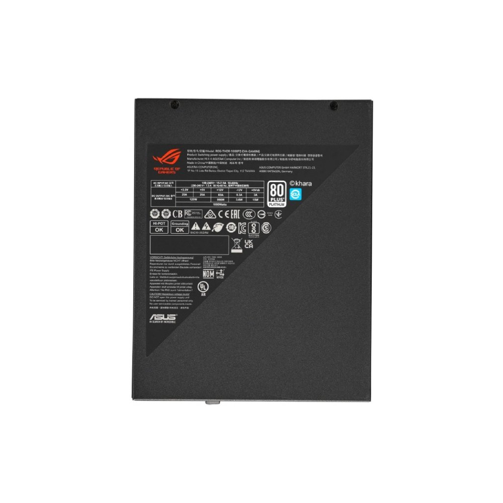 Блок питания ASUS 1000W ROG THOR (ROG-THOR-1000P2-EVA-GAMING) - 7