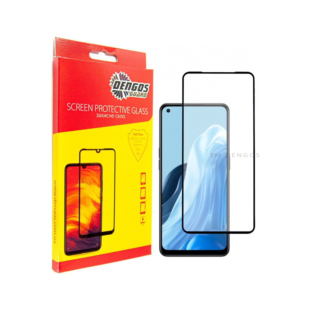 Стекло защитное Dengos Full Glue Oppo Reno 7 (TGFG-225)