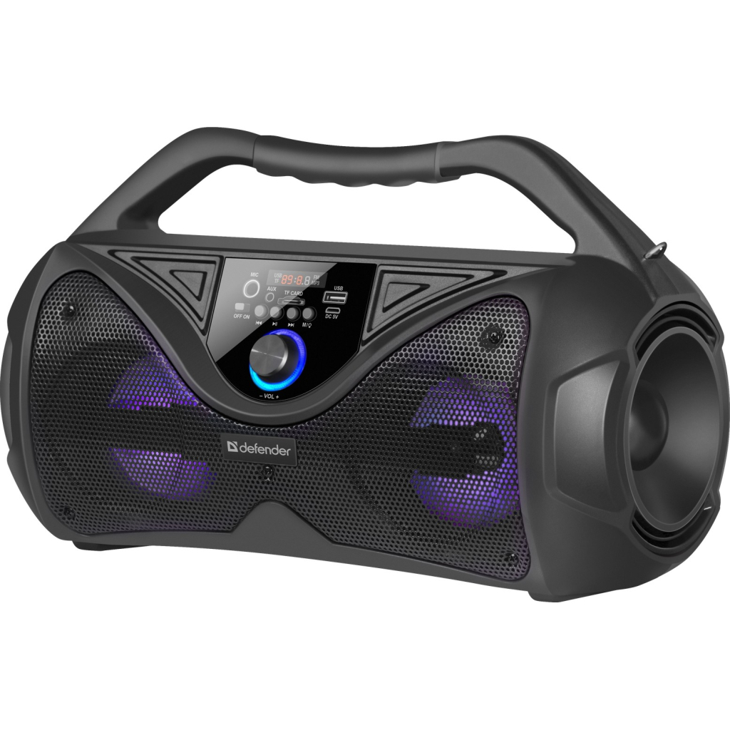 Акустическая система Defender G108 Light/BT/FM/USB/LED/MIC Black (65108) - 2