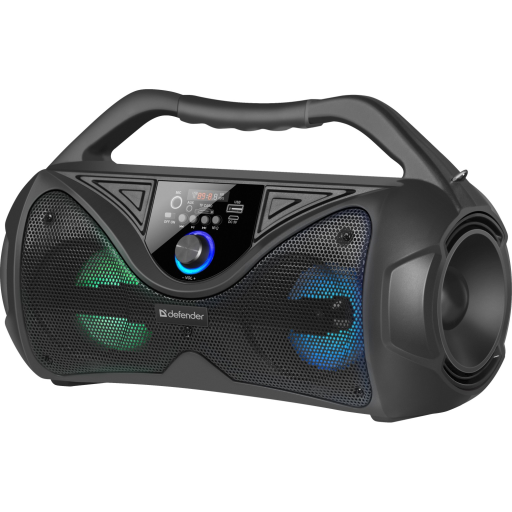 Акустическая система Defender G108 Light/BT/FM/USB/LED/MIC Black (65108) - 3