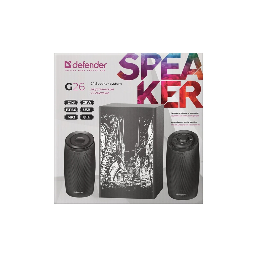 Акустическая система Defender G26 26Вт Bluetooth/AUX/FM/MP3/USB (65126) - 4