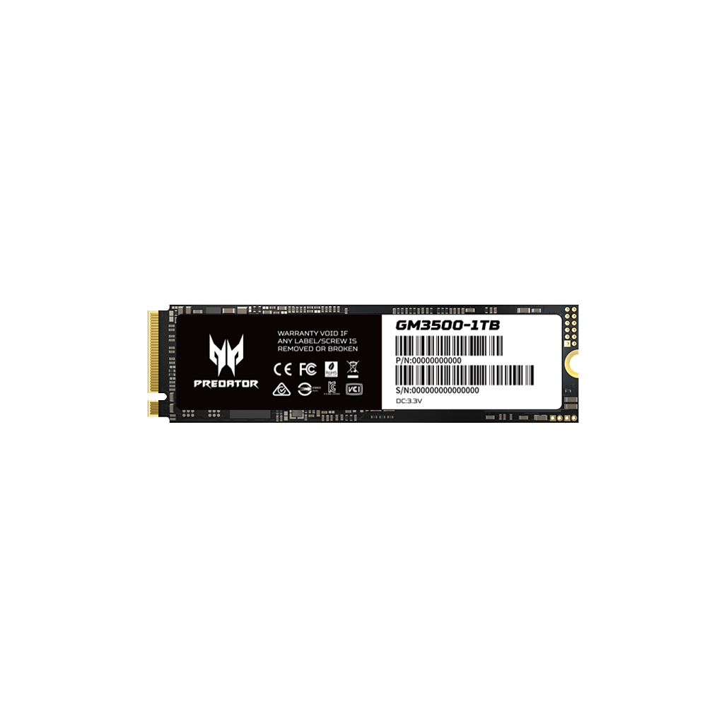 Накопитель SSD M.2 2280 1TB GM3500 PREDATOR (BL.9BWWR.102) Накопитель SSD M.2 2280 1TB GM3500 PREDATOR (BL.9BWWR.102)