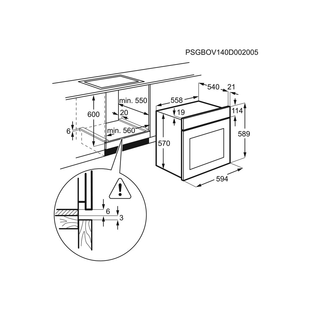 Духовой шкаф Electrolux OEF5C50Z - 7