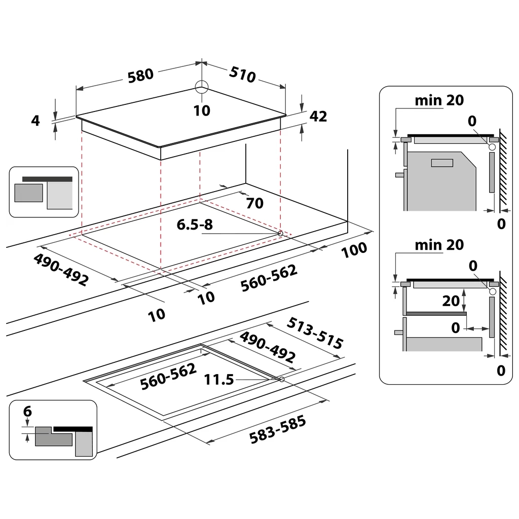 Варочная поверхность Whirlpool AKT8090/NE - 4