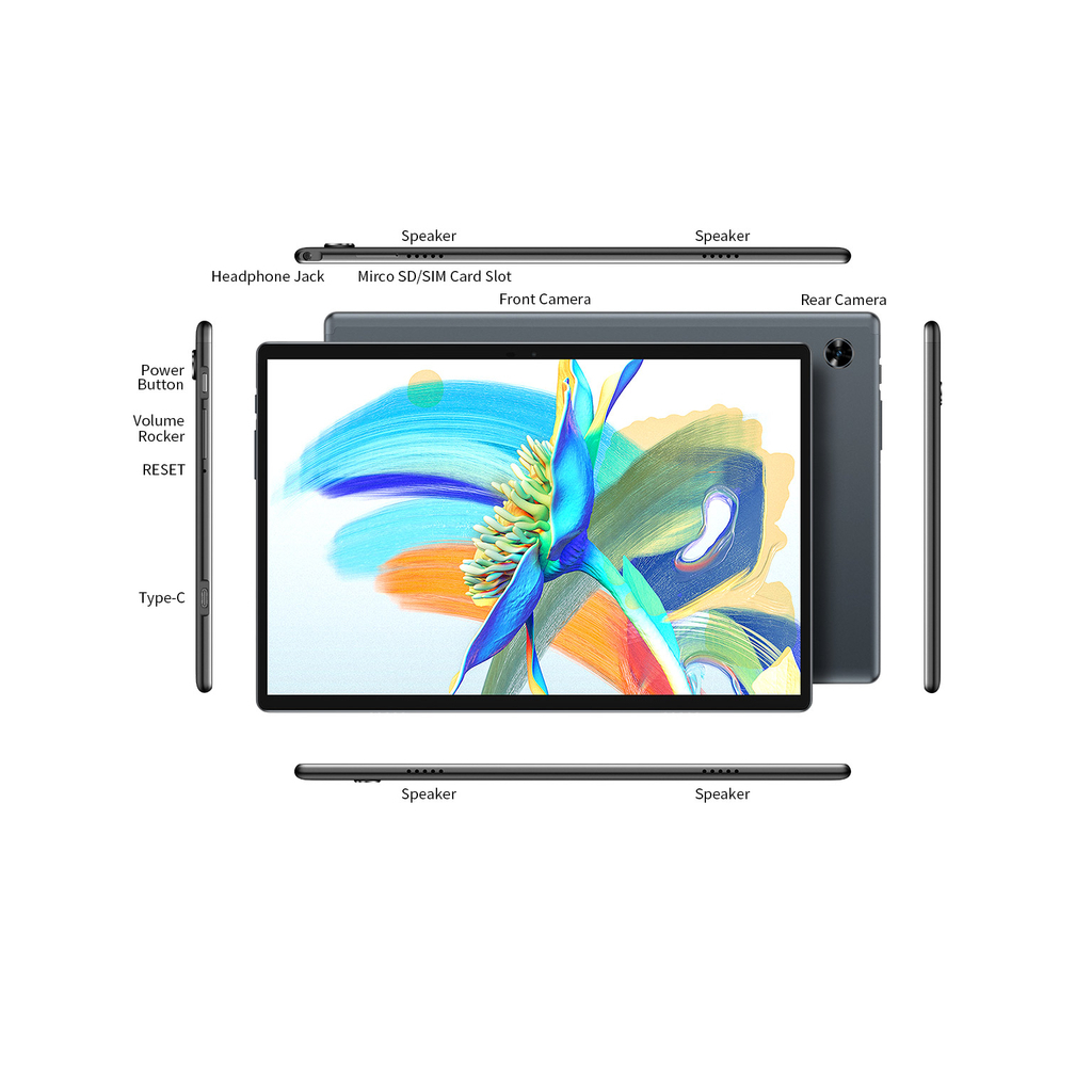 Планшет Teclast M40 Pro 10.1/FHD/6GB/128GB/WiFi/4GLTE Gray (6940709683545) - 7