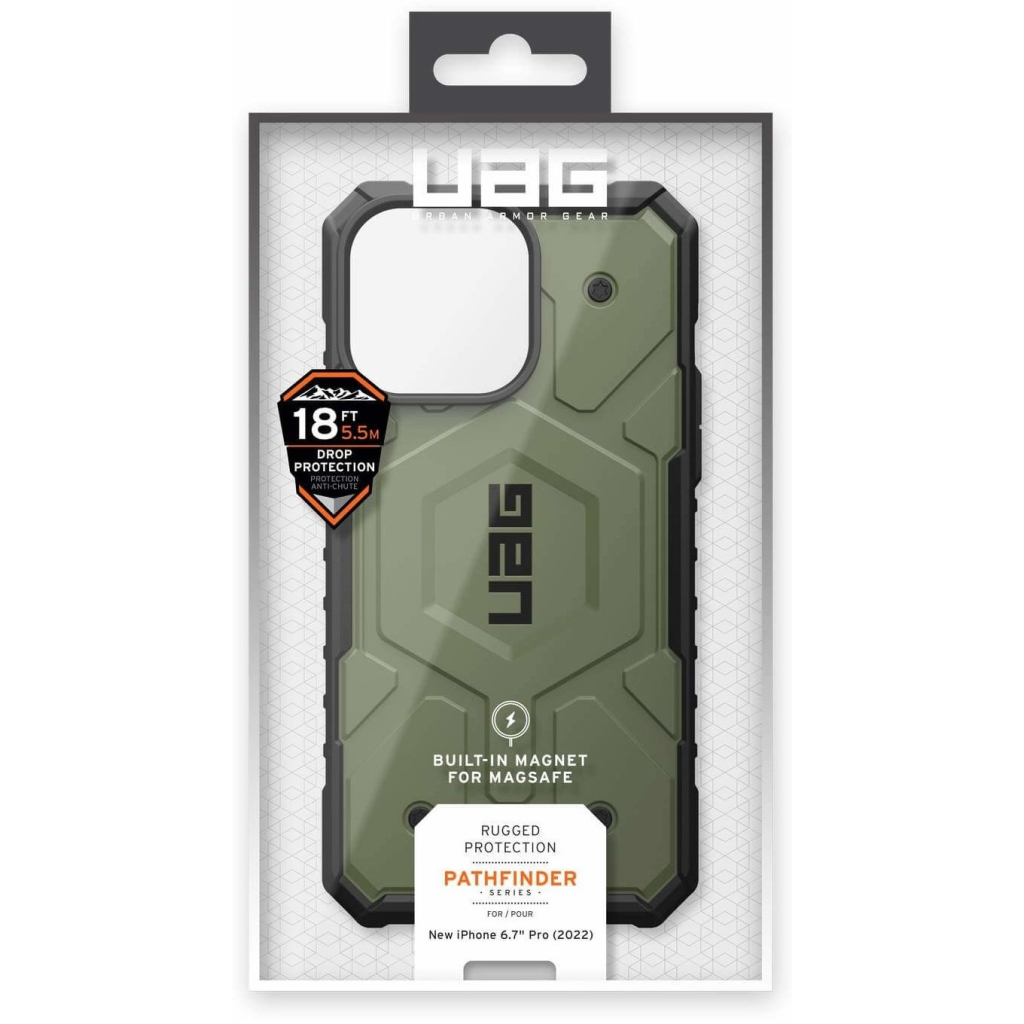 Чехол для моб. телефона Uag Apple iPhone 14 Pro Max Pathfinder Magsafe, Olive (114055117272) - 8