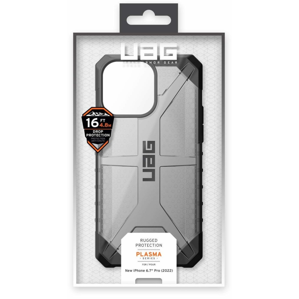 Чехол для моб. телефона Uag Apple iPhone 14 Pro Max Plasma, Ash (114067113131) - 8