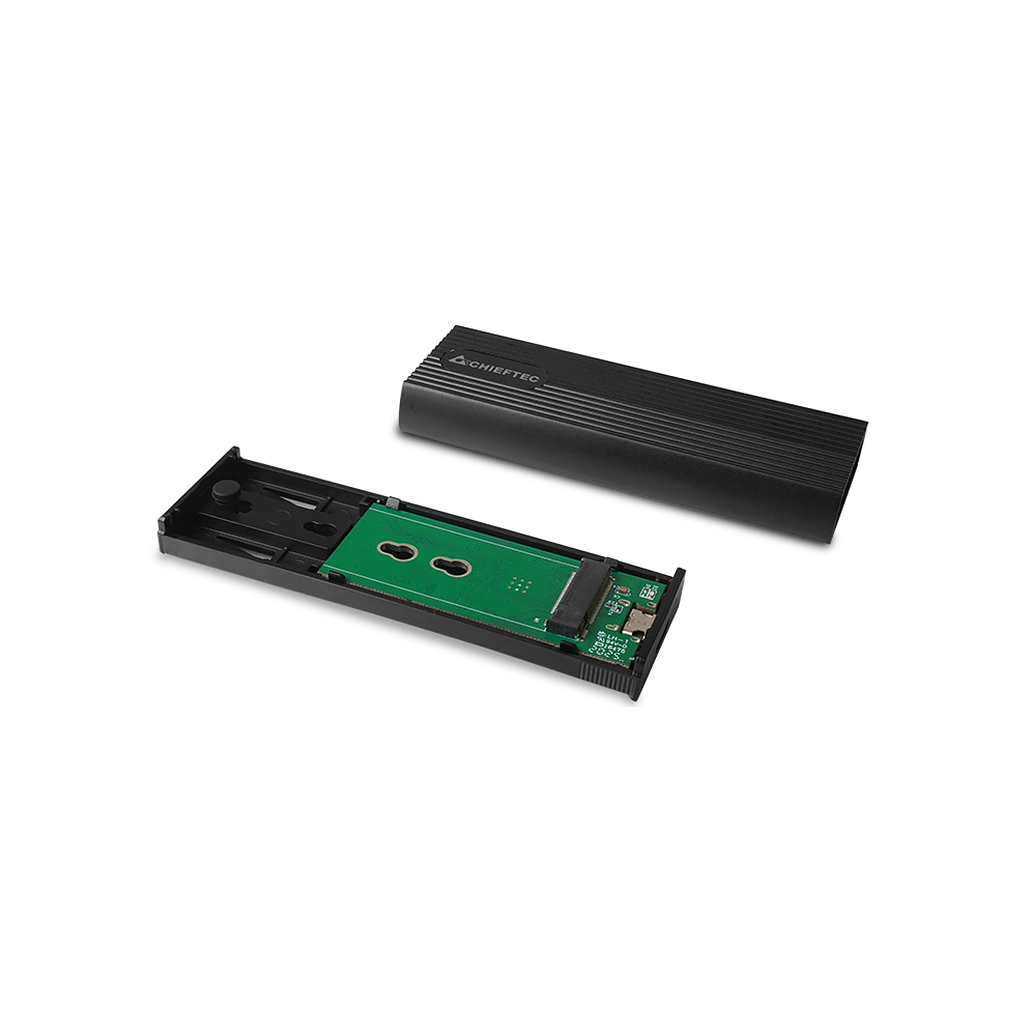 Карман внешний Chieftec USB 3.2 Gen2 Type-C M.2 PCIe NVMe/SATA SSD (CEB-M2C-TL) - 1