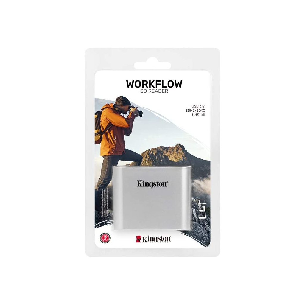 Считыватель флеш-карт Kingston Workflow Dual-Slot SDHC/SDXC UHS-II (WFS-SD) - 1