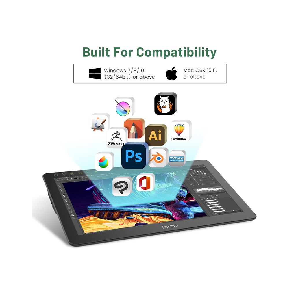 Планшет-монитор Parblo Coast 16 Pro (COAST16PRO) - 4