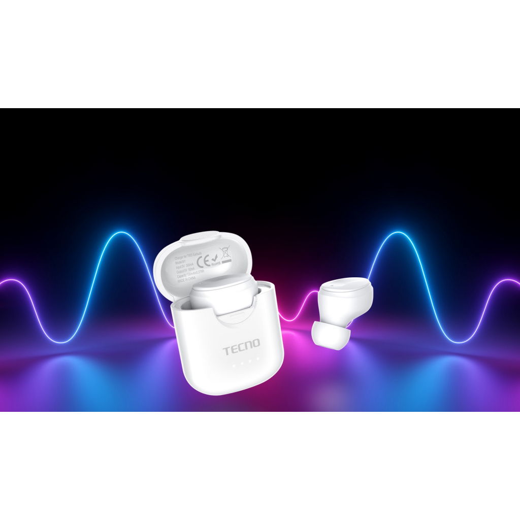 Наушники Tecno Minipods M1 Mono White (4895180759475) - 7