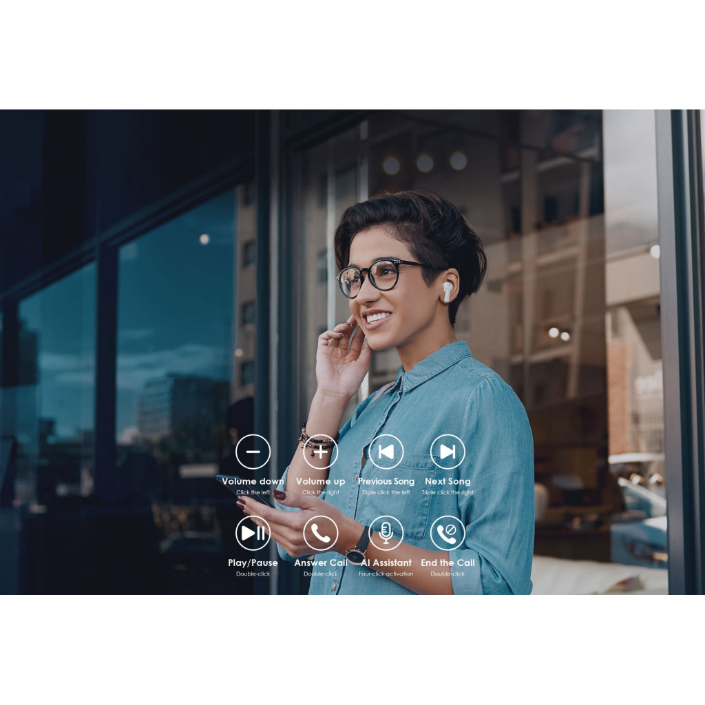 Наушники Tecno Buds 1 White (4895180763274) - 1