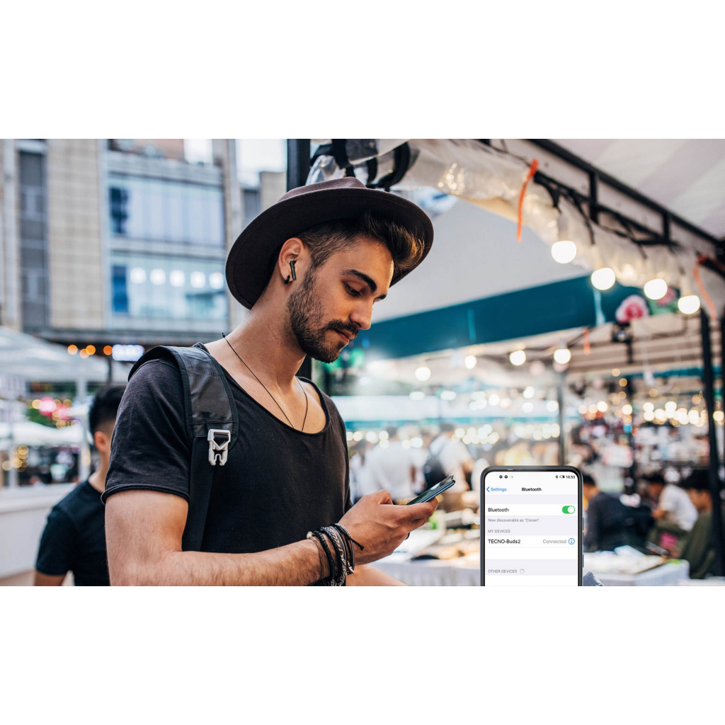 Наушники Tecno Buds 2 Black (4895180765681) - 2