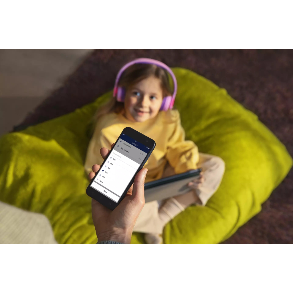 Наушники Philips Kids TAK4206 On-ear Colored light panels Wireless Pink (TAK4206PK/00) - 5