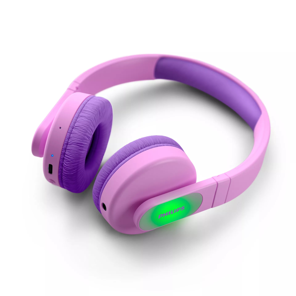 Наушники Philips Kids TAK4206 On-ear Colored light panels Wireless Pink (TAK4206PK/00) - 9