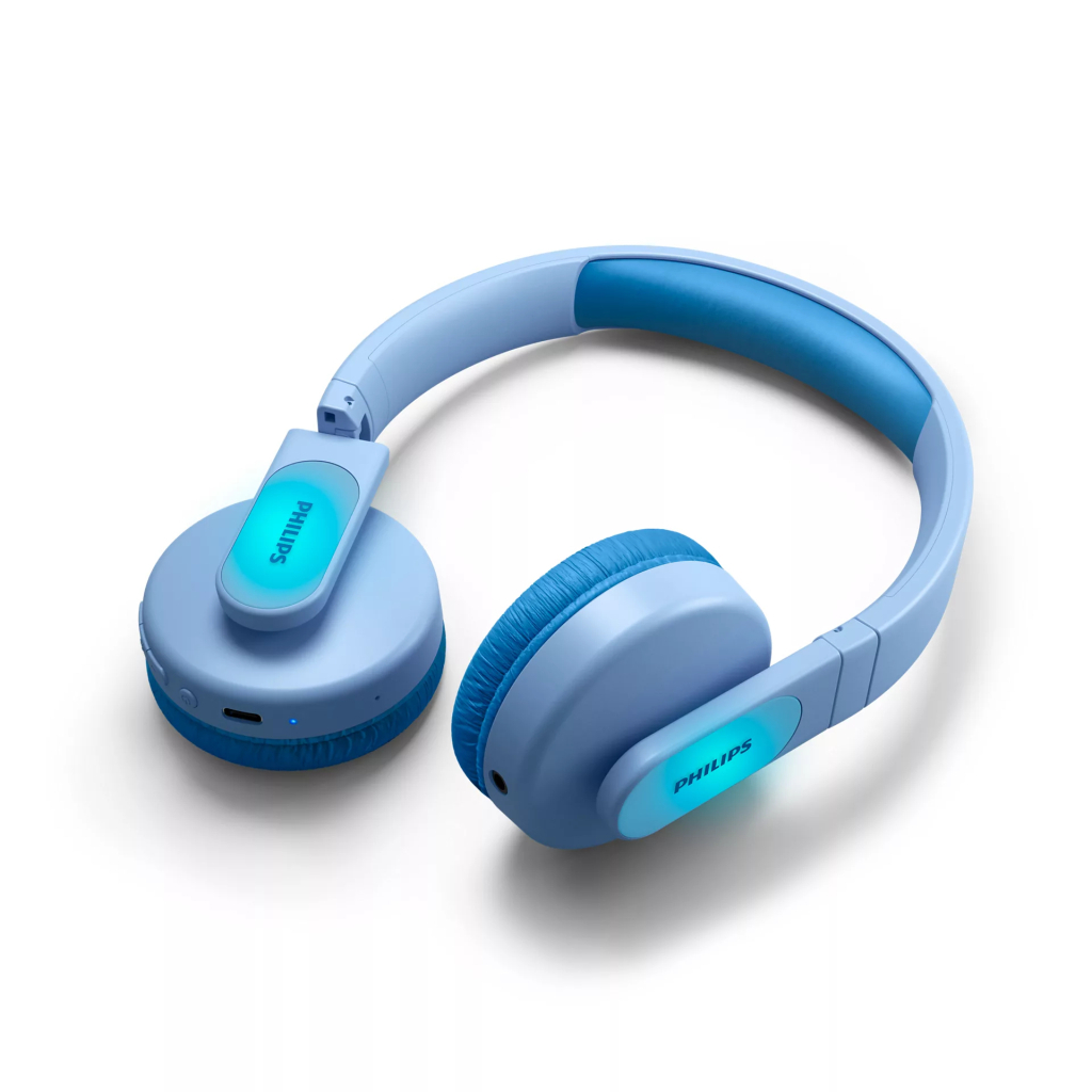 Наушники Philips Kids TAK4206 On-ear Colored light panels Wireless Blue (TAK4206BL/00) - 3