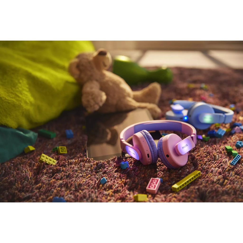 Наушники Philips Kids TAK4206 On-ear Colored light panels Wireless Blue (TAK4206BL/00) - 4