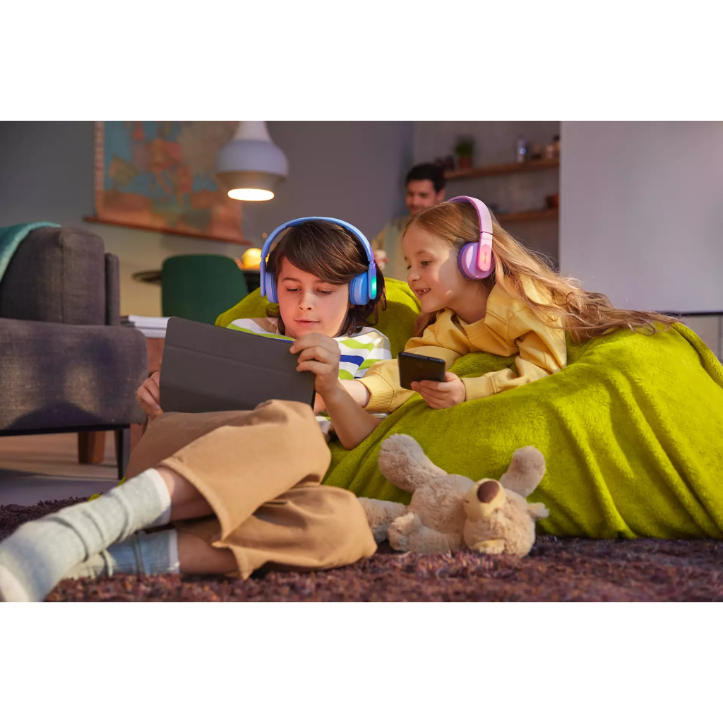 Наушники Philips Kids TAK4206 On-ear Colored light panels Wireless Blue (TAK4206BL/00) - 5