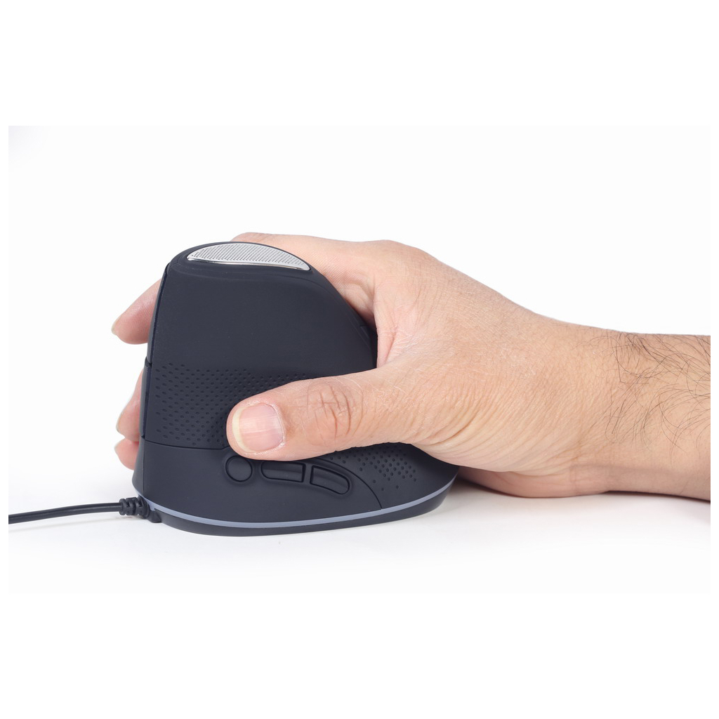 Мышка Gembird MUS-ERGO-03 USB Black (MUS-ERGO-03) - 6