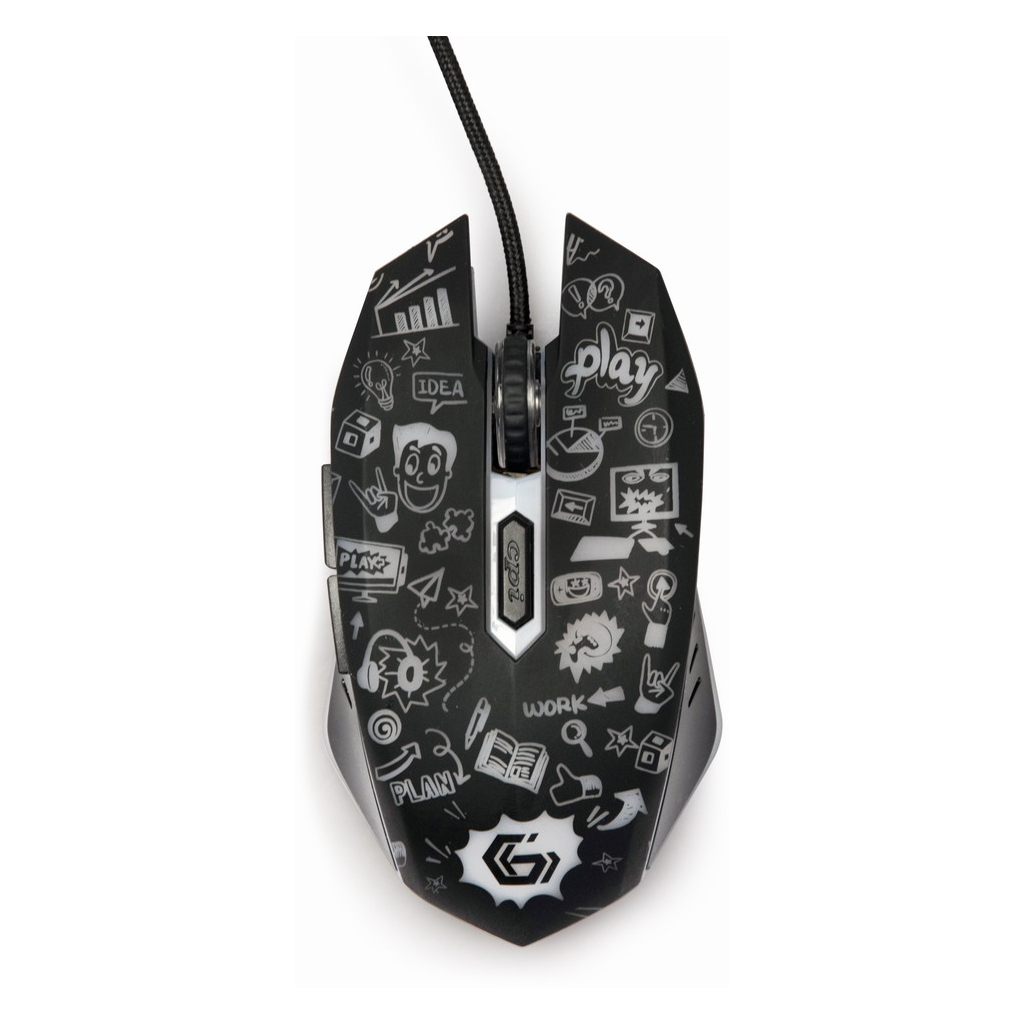 Мышка Gembird MUS-6B-GRAFIX-01 USB Black (MUS-6B-GRAFIX-01) - 2