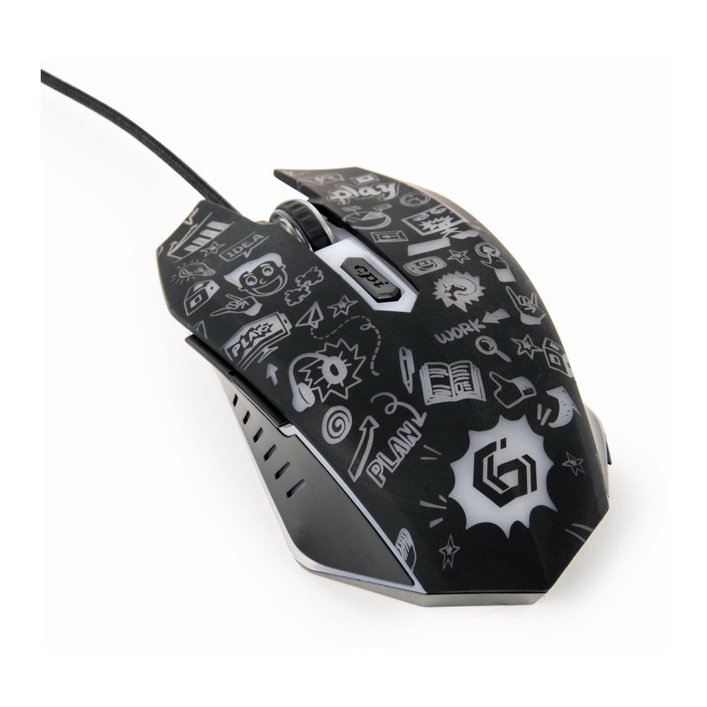 Мышка Gembird MUS-6B-GRAFIX-01 USB Black (MUS-6B-GRAFIX-01) - 6