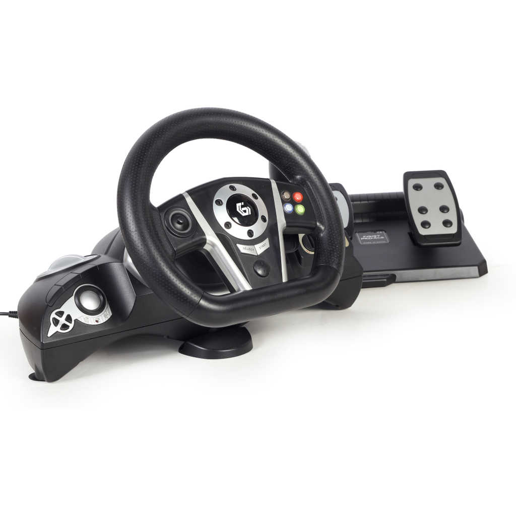 Руль Gembird STR-M-01 PC/PS3/PS4/Nintendo Black (STR-M-01) - 1