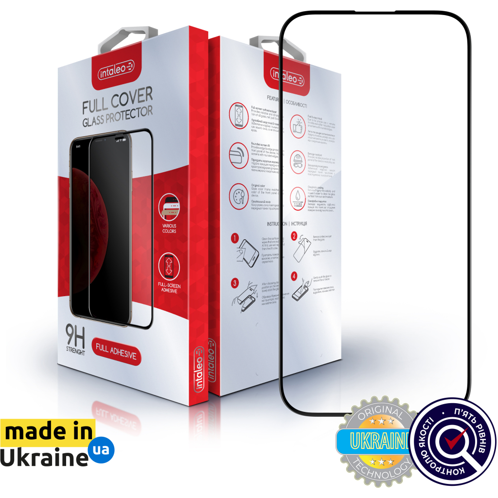 Стекло защитное Intaleo Full Glue Apple iPhone 14 (1283126542077) - 7